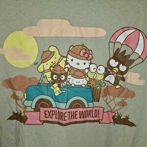 Hello Kitty Adventure Large T-Shirt - Green